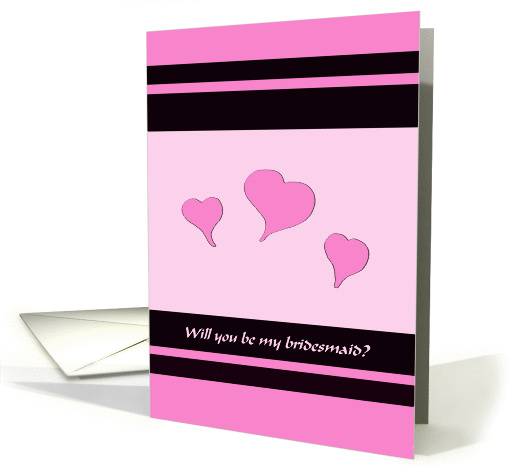 Will you be my bridesmaid? card (133028)