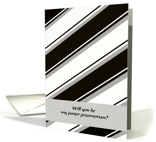 Will you be my junior groomsman? card (137595)