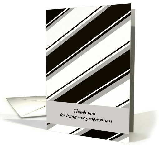 Thank you for being my groomsman card (137855)