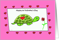 1st Valentine Turtle card