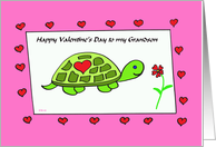 Grandson Valentine -- Turtle Love for my Grandson card