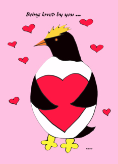 Penguin Valentine -- Penguin Love