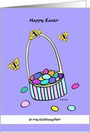 Easter Basket & Butterflies to my Goddaughter card