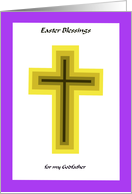 Easter Blessing Cross - Godfather card