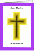 Easter Blessing Cross - Goddaughter card