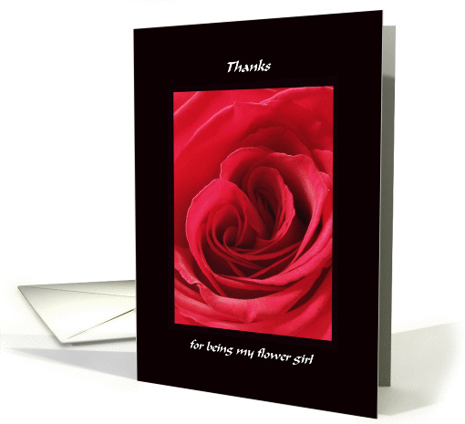 Thanks for being my flower girl card (151201)