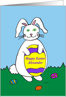 Happy Easter Alexander card
