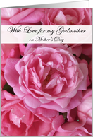 Pink Roses Mother’s Day for Godmother card