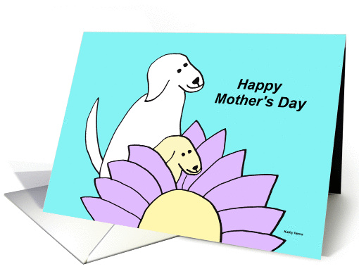 Mothers day from dog (Best Mom) card (174428)