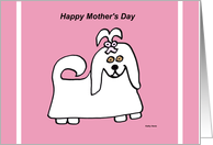 Mothers Day from the Dog (Lovable) card
