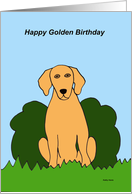 Golden Birthday Card...