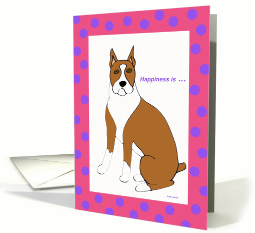 Mothers Day Card from the Dog (Boxer) card (180770)