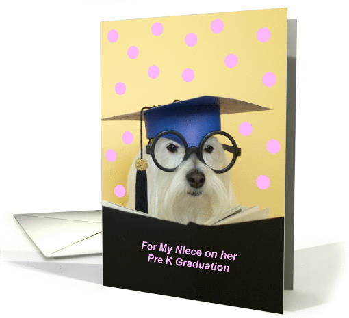 Pre K Graduate Dog -- Niece card (181221)