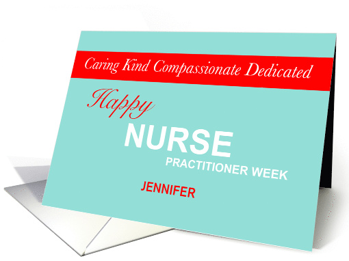 Kind Words Happy Nurse Practitioner Week card (1880938)