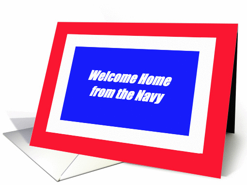 Welcome Home from the Navy card (189911)