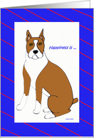 Fathers Day Card from the Dog -- Boxer card