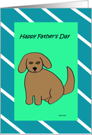 Fathers Day Card from the Dog -- Pure Love card