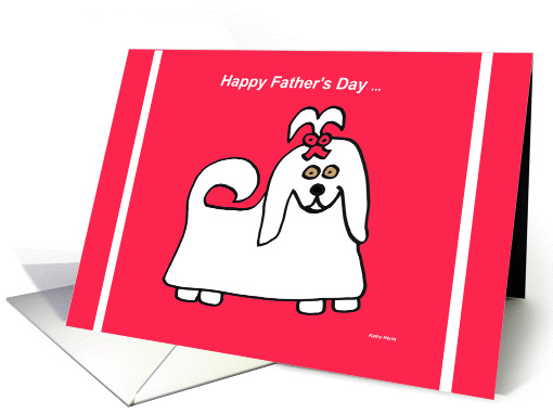 Fathers Day Card from the Dog -- Little Angel card (192034)