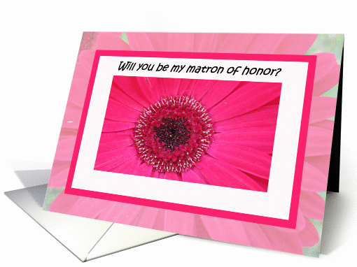Matron of Honor Card  -- Beauty and Elegance card (193109)