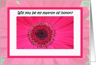 Matron of Honor Card -- Beauty and Elegance card