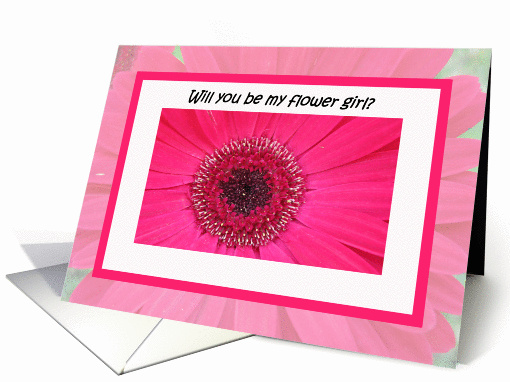 Flower Girl Card  -- Beauty and Elegance card (193115)