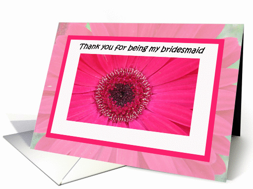 Bridesmaid Thank You card  -- Beauty and Elegance card (193135)