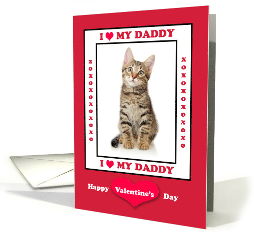 Red Valentine Card to Cat Dad from the Cat with Photo card (1962744)
