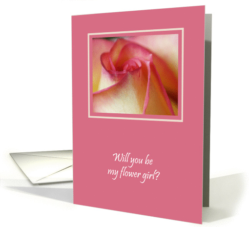 Flower Girl Card -- Rose Elegance card (200560)