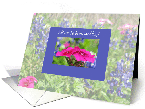 Wedding Party Card -- Bluebonnets & Phlox card (207311)