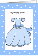 Flower Girl Card -- Sweet Dreams in Blue card