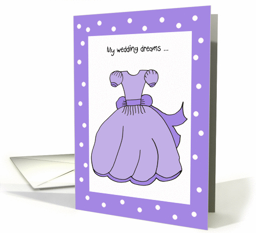 Flower Girl Card -- Sweet Dreams in Lavender card (211071)