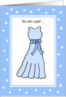 Maid of Honor Card -- Sweet Dreams in Blue card