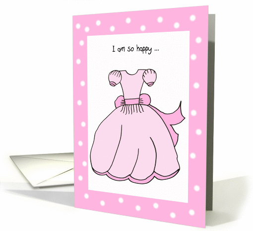 Flower Girl Thank You -- Sweet Dreams in Pink card (211177)