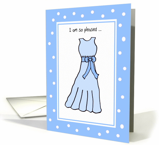 Matron of Honor Thank You -- Sweet Dreams in Blue card (211203)