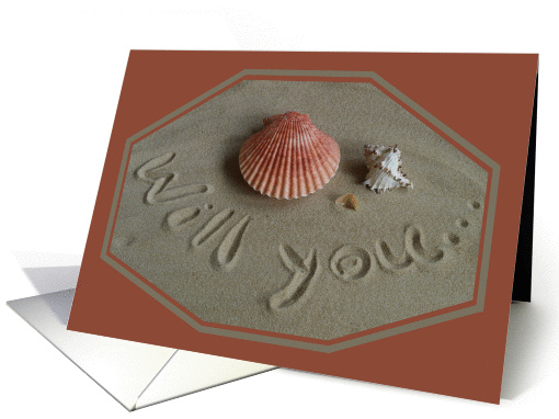 Maid of Honor Card -- Coral Beach Theme card (212272)