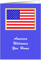 Thank You Military Card -- America Welcomes You Home card