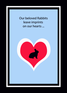 Rabbit Sympathy Card...