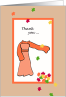 Hostess Thank You Card - Autumn Theme Wedding card