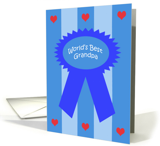 Grandparents day card - World's Best Grandpa card (223257)