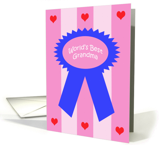 Grandparents day card - World's Best Grandma card (223261)