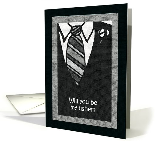 Usher Card -- Usher Attire card (225381)