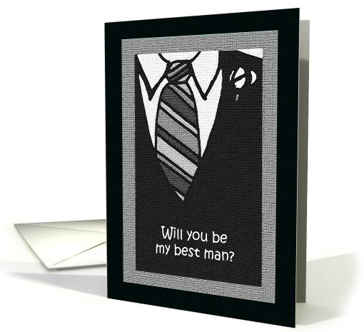 Best Man Card -- Best Man Attire card (225389)