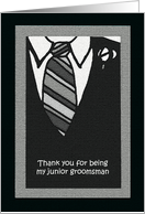 Junior Groomsmen Thank You Card -- Junior Groomsmen Attire card