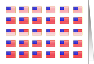 Labor Day Cards -- American Flag Card on White The American Dream card