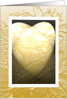 Rehearsal Dinner Invitation -- Heart of Gold card