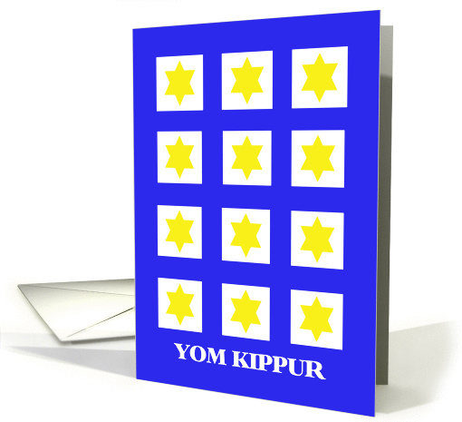 Yom Kippur Cards -- Star of David Pattern card (231643)