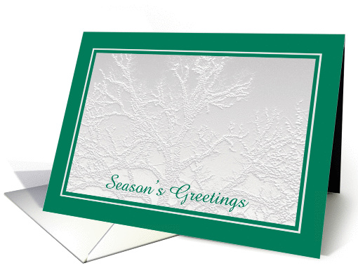 Business Christmas Cards -- Season's Greetings Silver... (239551)