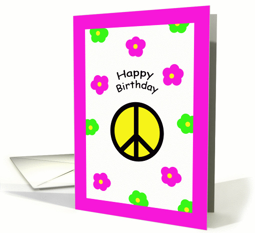 Peace Cards -- Happy Birthday card (249990)