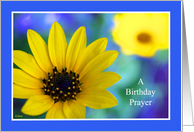 Religious Birthday Card -- A Birthday Prayer card