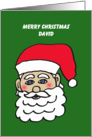 David Santa Letter from Santa card